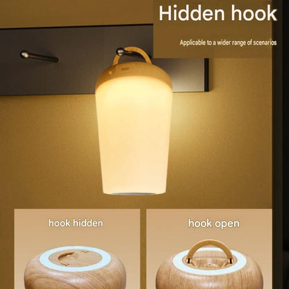 White LED Rechargeable Night Light with 16 Colors â€“ 1200mAh Touch Bedside Lamp & Portable Ambient Lighting
