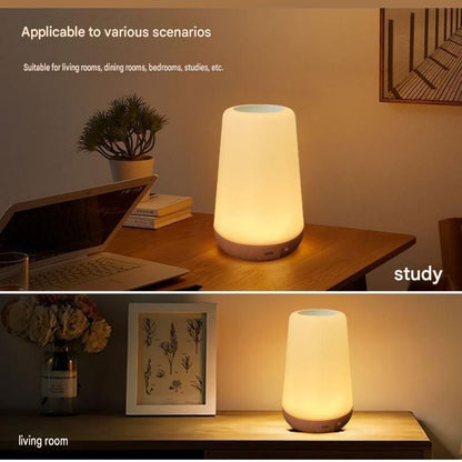 White LED Rechargeable Night Light with 16 Colors â€“ 1200mAh Touch Bedside Lamp & Portable Ambient Lighting