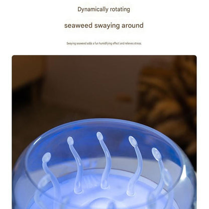 White Jellyfish Aroma Diffuser Humidifier LED Night Light 280ml USB Essential Oil Diffuser with 3 Timing Modes Color Changing Ambient Mist Lamp for Bedroom Office Relaxation