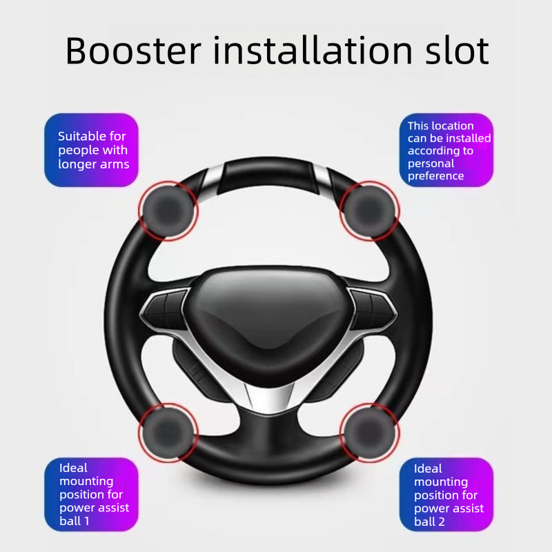Car Steering Wheel Spinner Ball â€” Crafted from silicone, nylon, and metal, it features 360-degree rotation and a non-slip grip. Easy to install, it helps you steer effortlessly and navigate turns smoothly