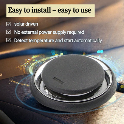 Electromagnetic Car Ice Remover - Solar Powered Molecular Interference De-icer for Windshield Frost and Snow Prevention, Compact Portable Dashboard Gadget for Winter Driving Safety