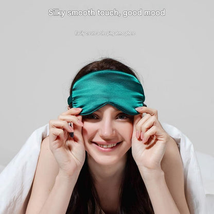 Champagne gold Imitation Silk Sleep Eye Mask - Soft Breathable Light Blocking Design with Elastic Strap for Travel, Nap, and Night Sleep Comfort