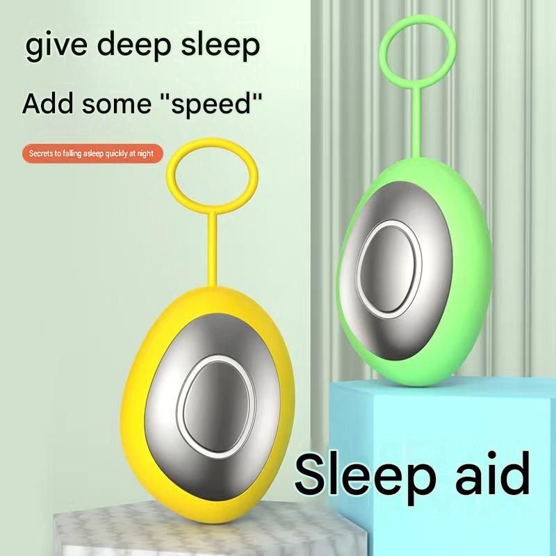 Sleep Aid Combo Set - Blue Portable Microcurrent Handheld Device and Grey 3D Zero Pressure Eye Mask with Earplugs, USB Rechargeable  Relaxation Tool for Travel and Home Use