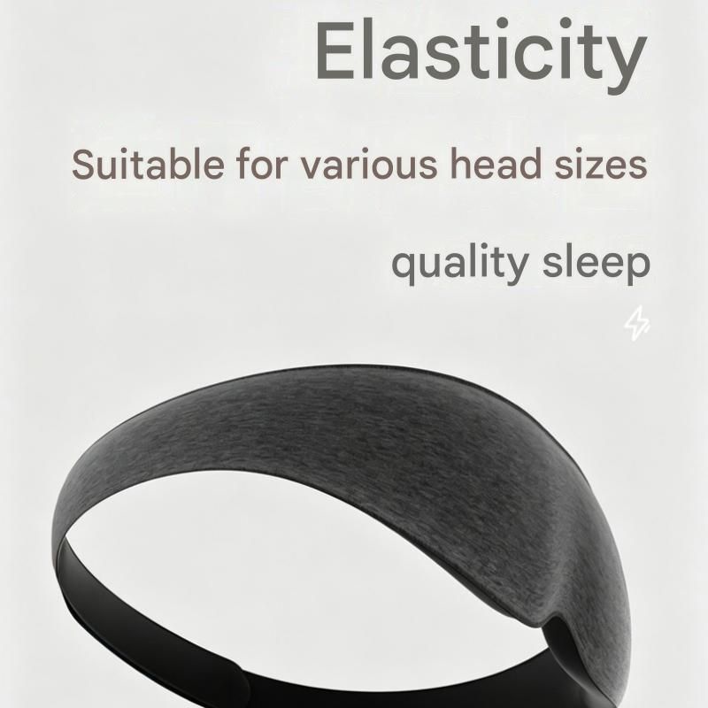 Sleep Aid Combo Set - Blue Portable Microcurrent Handheld Device and Grey 3D Zero Pressure Eye Mask with Earplugs, USB Rechargeable  Relaxation Tool for Travel and Home Use