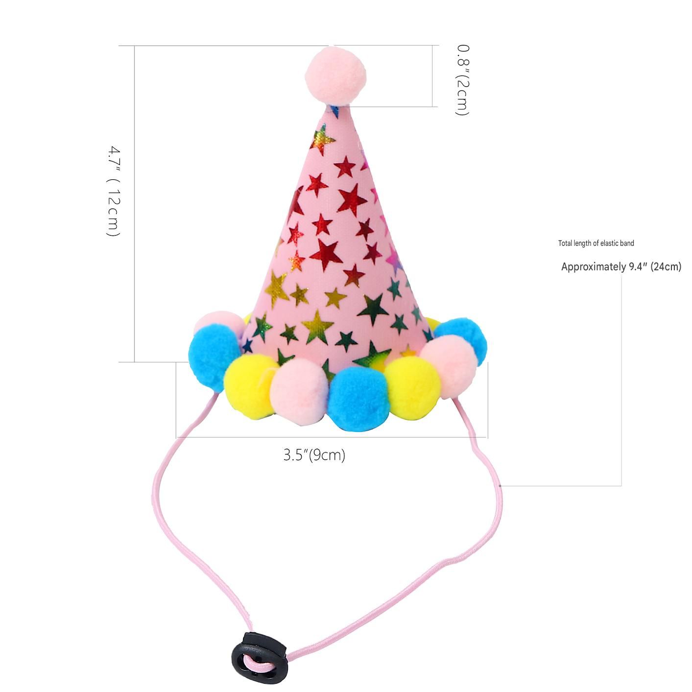 Pink Dog Birthday Party Decoration Set - Puppy Themed Banner, Adjustable Party Hat, Sequin Bow Tie and Bandana Scarf for Pet Celebration