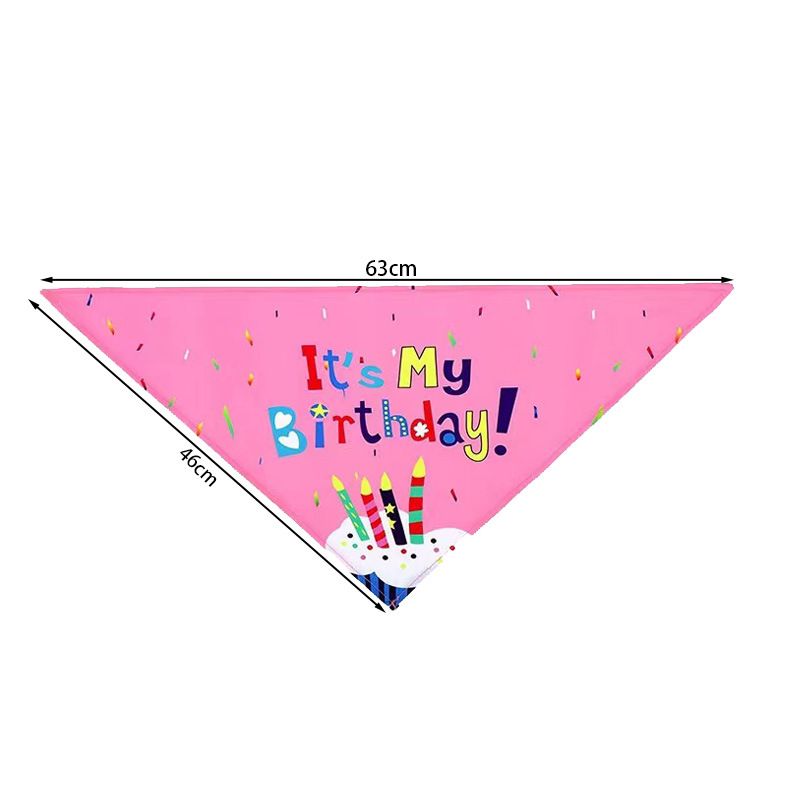 Pink Dog Birthday Party Decoration Set - Puppy Themed Banner, Adjustable Party Hat, Sequin Bow Tie and Bandana Scarf for Pet Celebration