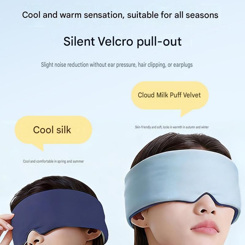 Home and Travel Sleep Aid Bundle - White Dual Mode CES Microcurrent Sleep Aid  Device and Grey Gravity Eye Mask, USB Rechargeable Handheld and Ear Clip Unit, 72cm Light Blocking Polyester Cover for Deep Rest and Travel