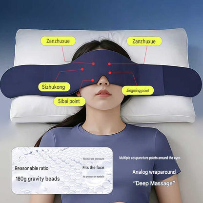 Home and Travel Sleep Aid Bundle - White Dual Mode CES Microcurrent Sleep Aid  Device and Pink Gravity Eye Mask, USB Rechargeable Handheld and Ear Clip Unit, 72cm Light Blocking Polyester Cover for Deep Rest and Travel