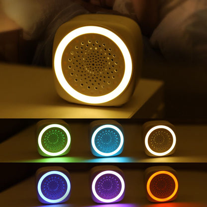 Lightweight and portable White Noise Sleep Machine with Night Light - 26 Soothing Sounds, 7-Color LED, Timer & USB-C Charging for Adults