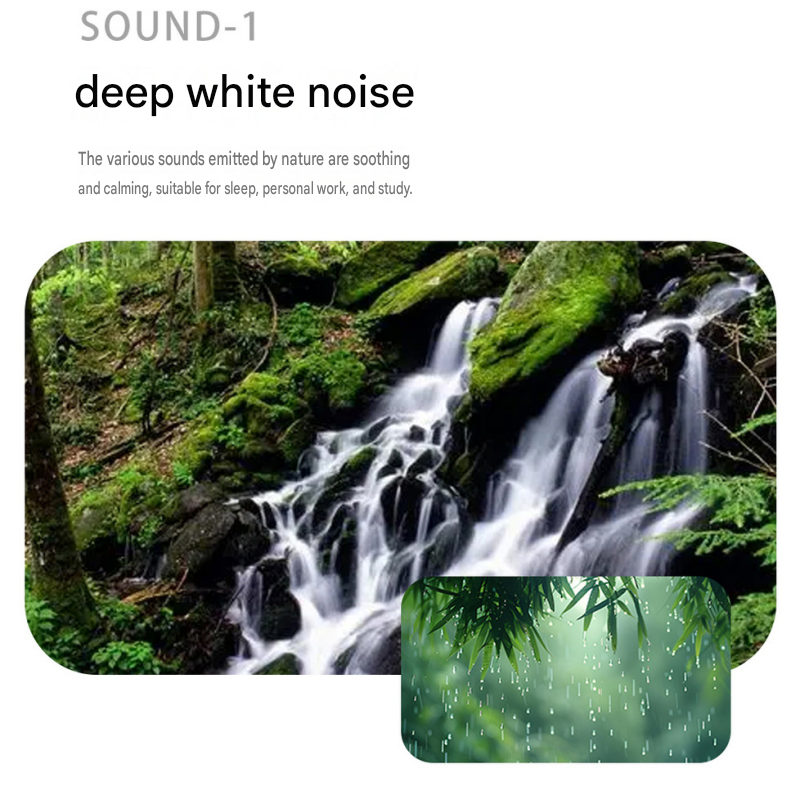 Lightweight and portable White Noise Sleep Machine with Night Light - 26 Soothing Sounds, 7-Color LED, Timer & USB-C Charging for Adults