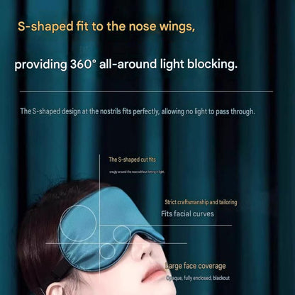 Pink Spandex Sleep Eye Mask - 360 Degree Blackout, Zero Pressure Fit, Adjustable Strap, Includes Storage Bag and Earplugs for Travel and Napping