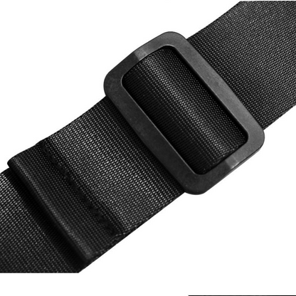 Black Waterproof Sports Waist Bag with Water Bottle Holder - Lightweight Oxford Fabric, Multi-Pocket Design for Running, Gym and Outdoor Activities