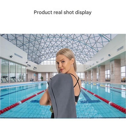 2 Piece Purple Microfiber Sports Towel Set -  152*76cm and 80*40cm Quick Dry Gym Towels, Ultra Absorbent Sweat Towel for Fitness Running Swimming, Lightweight Travel Friendly