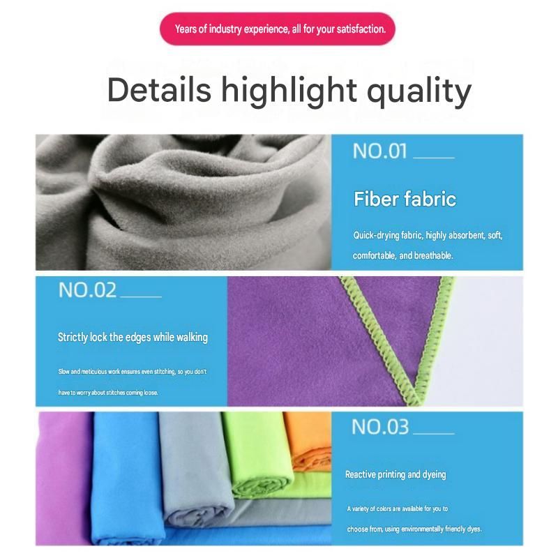 2 Piece Black Microfiber Sports Towel Set -  152*76cm and 80*40cm Quick Dry Gym Towels, Ultra Absorbent Sweat Towel for Fitness Running Swimming, Lightweight Travel Friendly