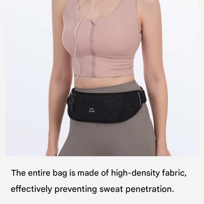 Dry and Breathable Sports combination-Grey Running Waist Belt and Grey  152*76cm and 80*40cm Microfiber Sports Towel Set - Waterproof Nylon Belt with Reflective Strips, Quick Dry Gym Towels for Fitness Running Swimming