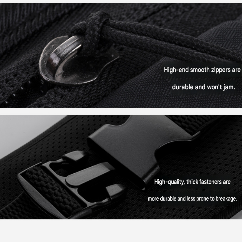 Dry and Breathable Sports combination-Grey Running Waist Belt and Grey  152*76cm and 80*40cm Microfiber Sports Towel Set - Waterproof Nylon Belt with Reflective Strips, Quick Dry Gym Towels for Fitness Running Swimming