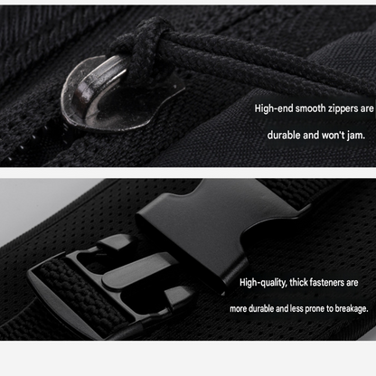 Dry and Breathable Sports combination-Grey Running Waist Belt and Grey  152*76cm and 80*40cm Microfiber Sports Towel Set - Waterproof Nylon Belt with Reflective Strips, Quick Dry Gym Towels for Fitness Running Swimming