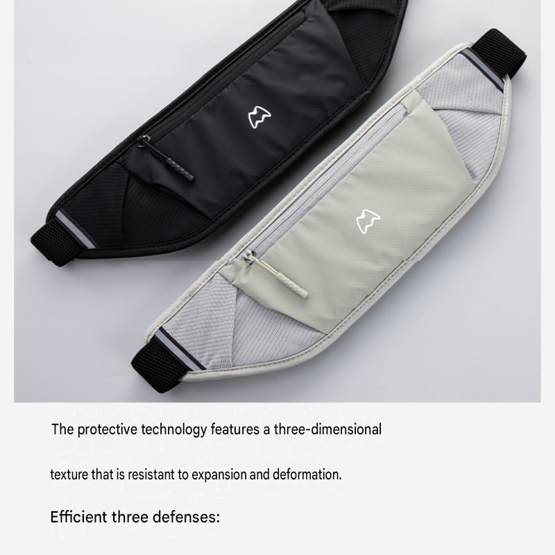Dry and Breathable Sports combination-Blue Running Waist Belt and Blue 152*76cm and 80*40cm Microfiber Sports Towel Set - Waterproof Nylon Belt with Reflective Strips, Quick Dry Gym Towels for Fitness Running Swimming