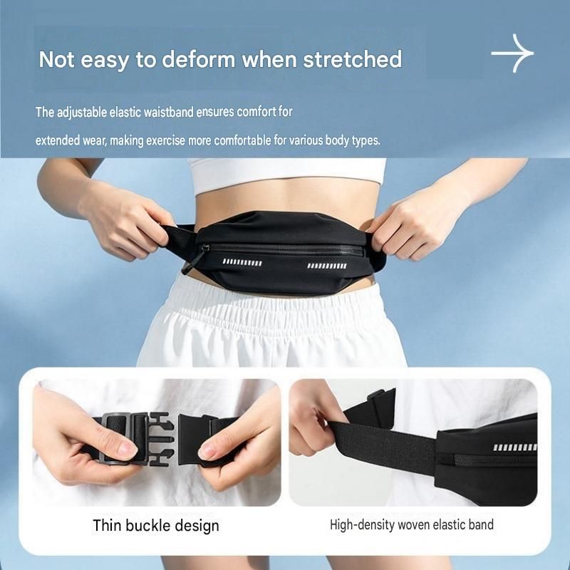 Outdoor Sports Combo Set - Green Microfiber Quick Dry Cooling Towel and Pink Lightweight Running Waist Belt with Reflective Strips, Portable Gym Accessories for Fitness and Travel Suitable for sports; keeps hands free and makes wiping away sweat convenien