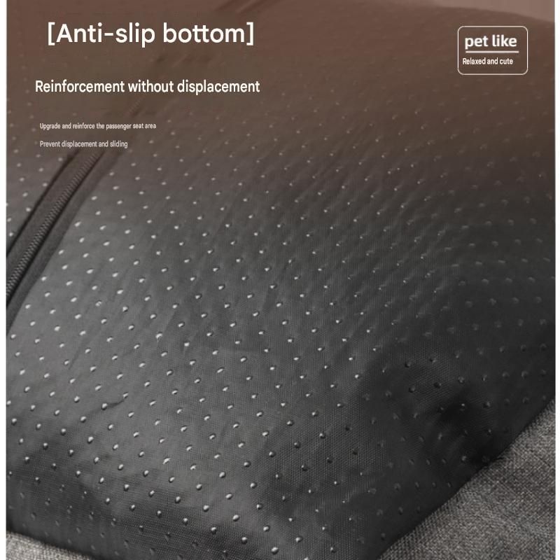 Grey M Size 55x40cm Car pet bed -Oxford Linen Removable Washable Non-Slip Sofa Bed for Small Dogs Cats Indoor Travel Use