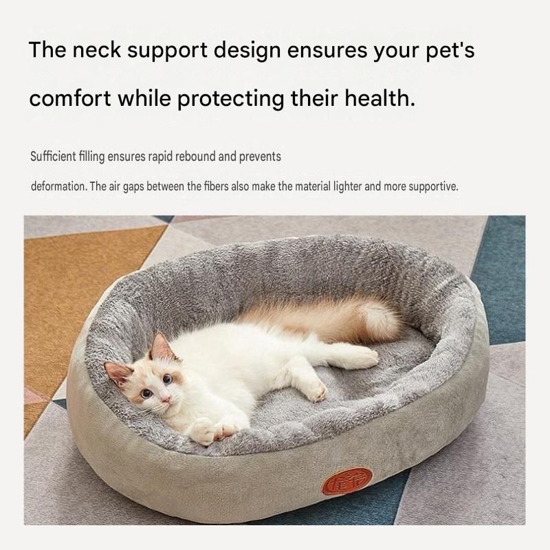 Winter Pet Care Bundle -  M Size 37*25cm Green Quilted Dog Vest with Leash Ring and  M Size 48*60cm Grey Oval Arctic Fleece Bed - Warm Cotton Outerwear, Plush Sleep Nest for Small Dogs and Cats