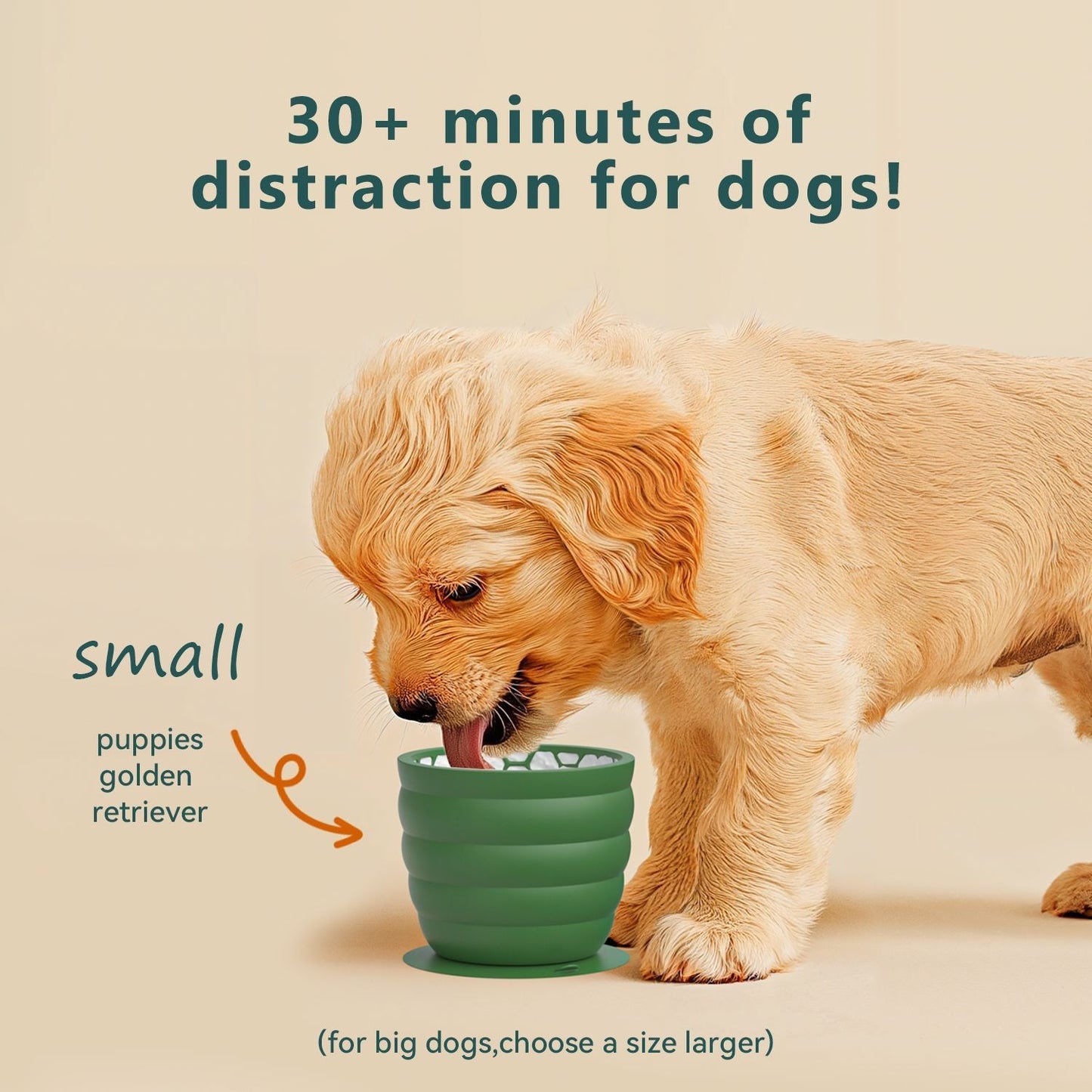 Silicone Slow Feeder Dog Bowl - Yellow 11.9*11.9*9.05cm Anti-Gulp Pet Bowl with Suction Base, Easy Clean Anti-Tip Design for Dogs and Cats