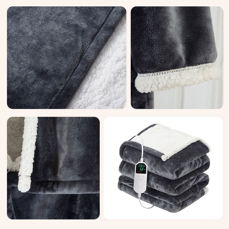 Wearable Electric Heated Blanket with Sleeves and Foot Pocket 127x177cm Smart Temperature Control Throw