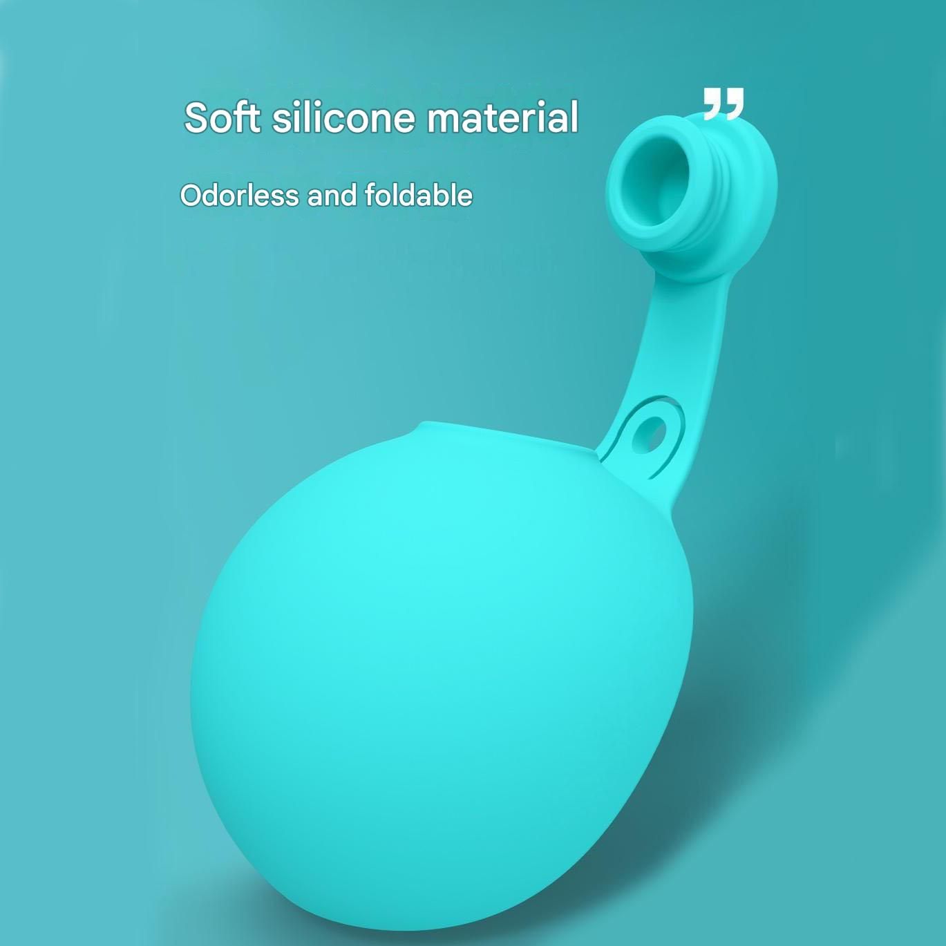 Blue Portable Pet Water Bottle with Foldable Drinking Bowl, 285ml Travel Dog Water Dispenser for Walking Hiking and Outdoor Adventures