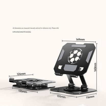 Pink 360 Degree Rotating Tablet and Phone Stand Adjustable Desktop Holder Foldable Aluminium Alloy Device Stand for Video Calls Streaming Study and Office Us