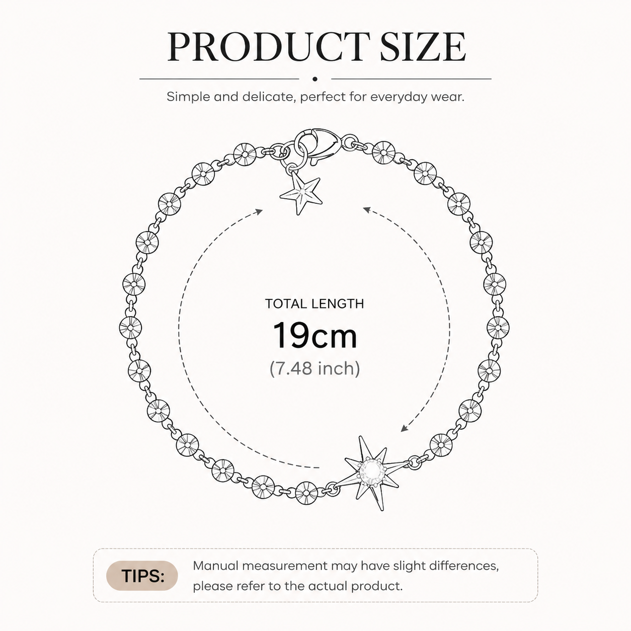 Gold Lucky Star Crystal Bracelet for Women Gold Plated Comet Star Charm Bracelet Delicate Everyday Jewellery Gift