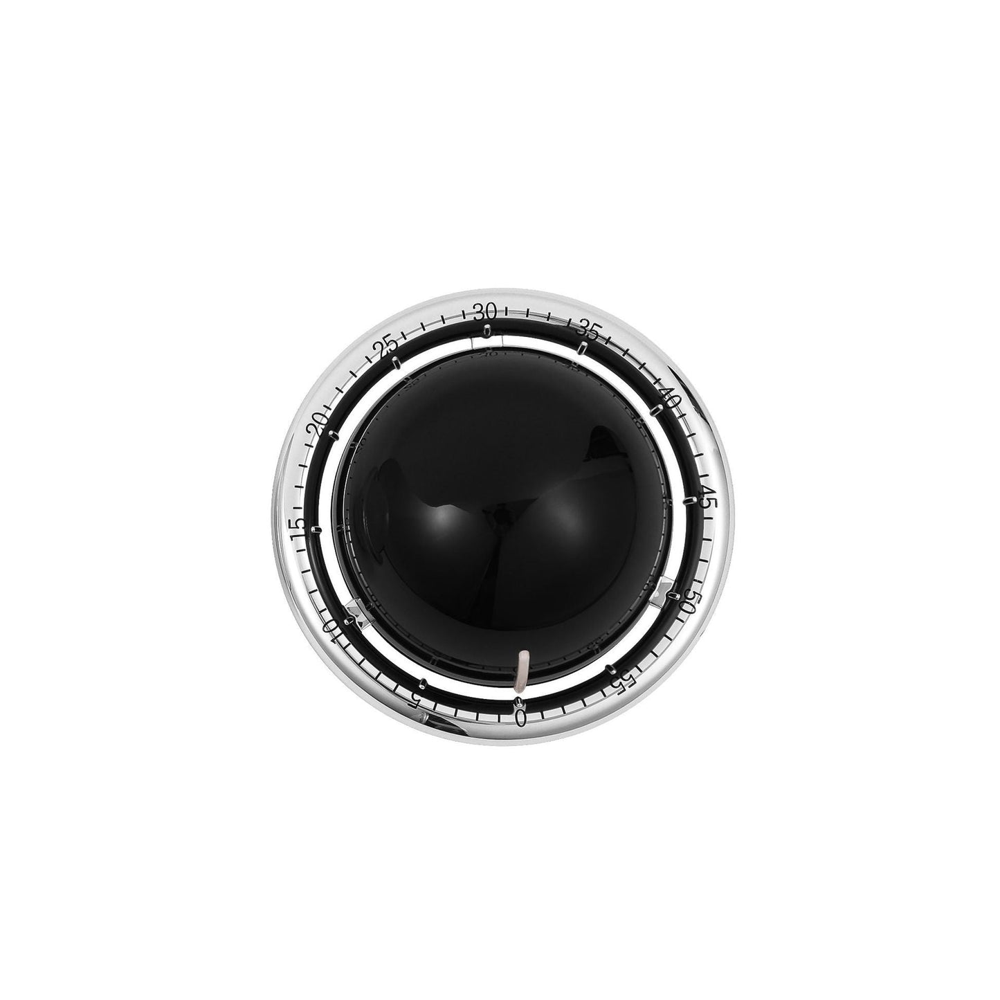 Black Retro Planet Mechanical Kitchen Timer Magnetic Countdown Clock Battery-Free Metal Core Loud Alarm for Cooking Study
