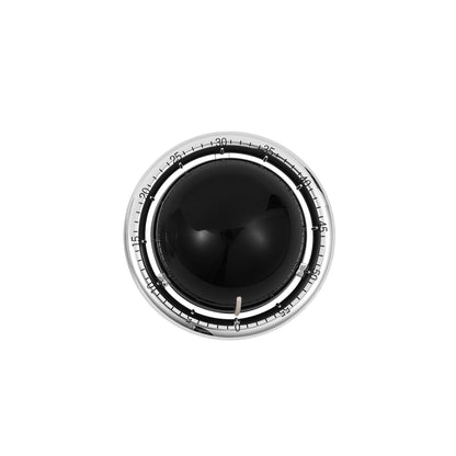 Black Retro Planet Mechanical Kitchen Timer Magnetic Countdown Clock Battery-Free Metal Core Loud Alarm for Cooking Study