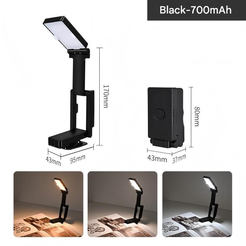 Black 3-in-1 Focus & Productivity Set: Magnetic Mechanical Timer, Noise-Reducing Earplugs & Rechargeable Clip-On LED Reading Light