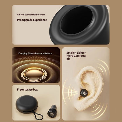 Black Luxury Diamond-Encrusted Noise Reduction Earplugs with Anti-Lost Lanyard - Soft Silicone Sleep & Study Ear Plugs for Comfortable Silence