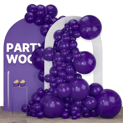 140PCS Deep purple Balloon Garland Kit Latex Balloon Arch Set for Birthday Wedding Party Decoration Deep purple Party Balloon Arch Kit with Multiple Sizes