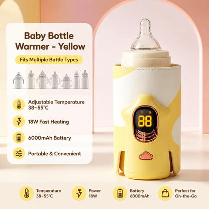 Yellow Automatic Stirring Coffee Mug 400ml USB Rechargeable Magnetic Mixing Tumbler with Smart Temperature Display Splash Resistant Lid Portable Coffee Cup for Home Office Travel Gym