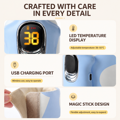 Yellow Automatic Stirring Coffee Mug 400ml USB Rechargeable Magnetic Mixing Tumbler with Smart Temperature Display Splash Resistant Lid Portable Coffee Cup for Home Office Travel Gym