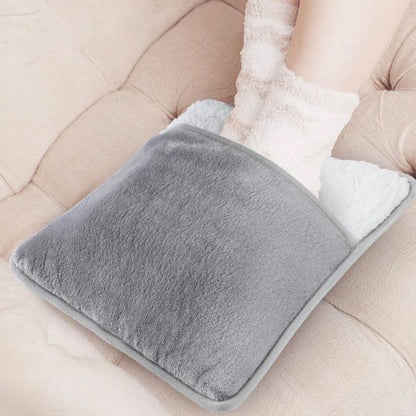 USB Heated Electric Foot Warmer Mat â€“ 30Ã—30cm Plush Heating Shoe Pad, Winter Warm Foot Warmer, Portable USB Electric Heated Foot Cushion for Home & Office