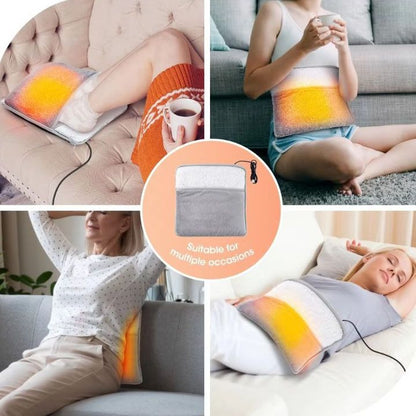 USB Heated Electric Foot Warmer Mat â€“ 30Ã—30cm Plush Heating Shoe Pad, Winter Warm Foot Warmer, Portable USB Electric Heated Foot Cushion for Home & Office