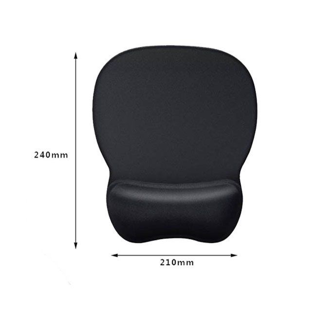 Black silicone wrist rest with 20-in-1 electronics cleaning kit - portable multi-functional brush set, ergonomic mouse pad, suitable for office and travel.