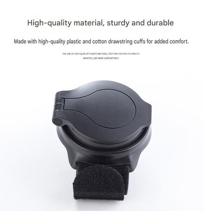 Bicycle Wrist Rearview Mirror 360 Rotatable - Adjustable Wrist Mounted Convex Cycling Mirror, 360 degree Rotation, Arm Strap Handlebar Mount, Cycling Safety for Urban Commuting and Travel Use