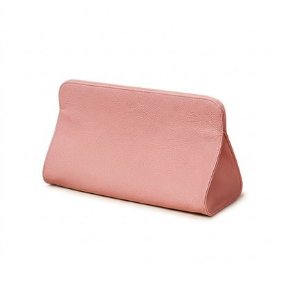 Pink Hair Dryer Storage Bag - Faux Leather Travel Organizer with Magnetic Closure, Waterproof Heat Resistant Pouch for Straighteners Curling Irons and Styling Tools