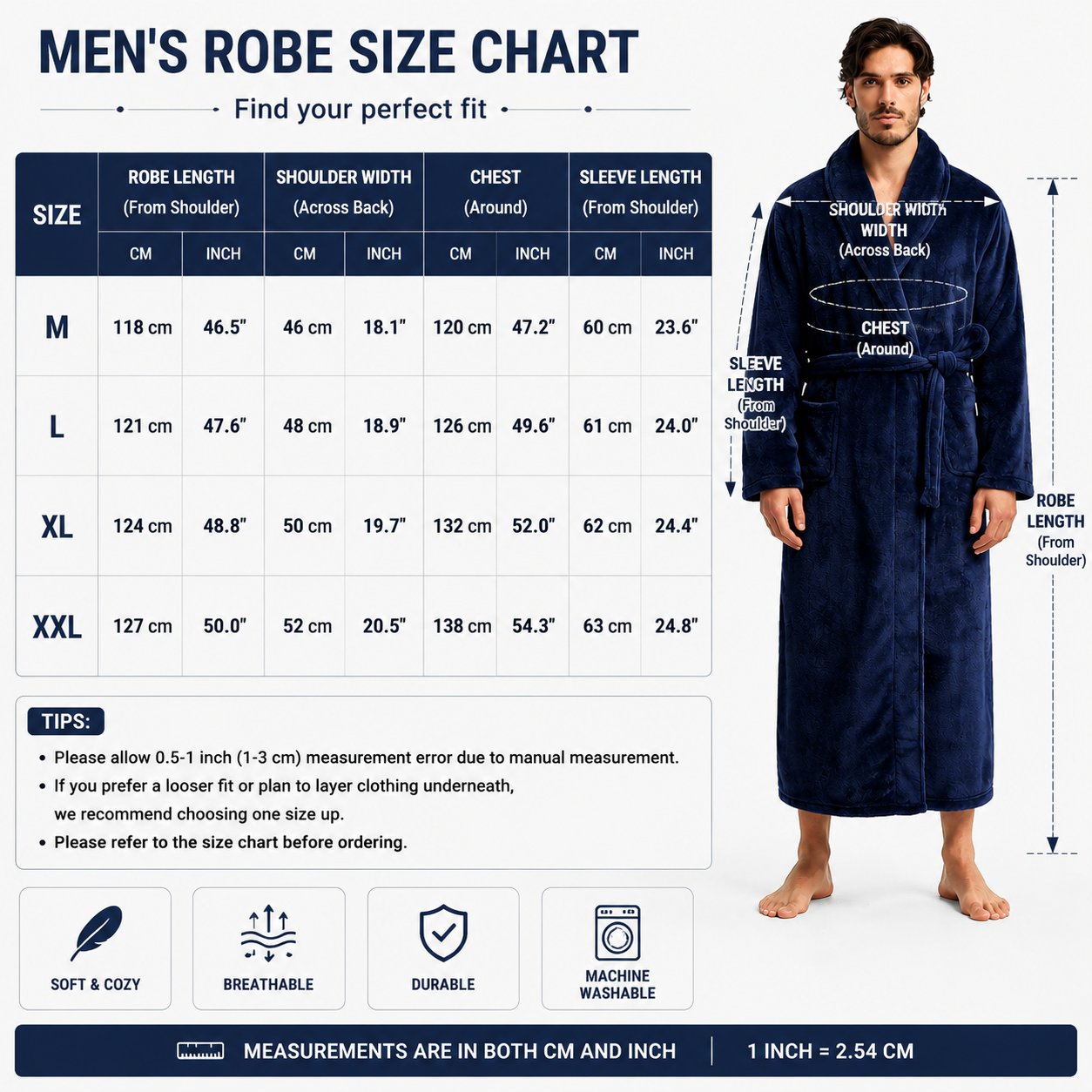 Men's Flannel Bathrobe Black XXL Size - Soft Coral Fleece Hooded Kimono Collar Dressing Gown Loose Fit Warm Comfortable Loungewear Home Spa Easy Care Machine Washable