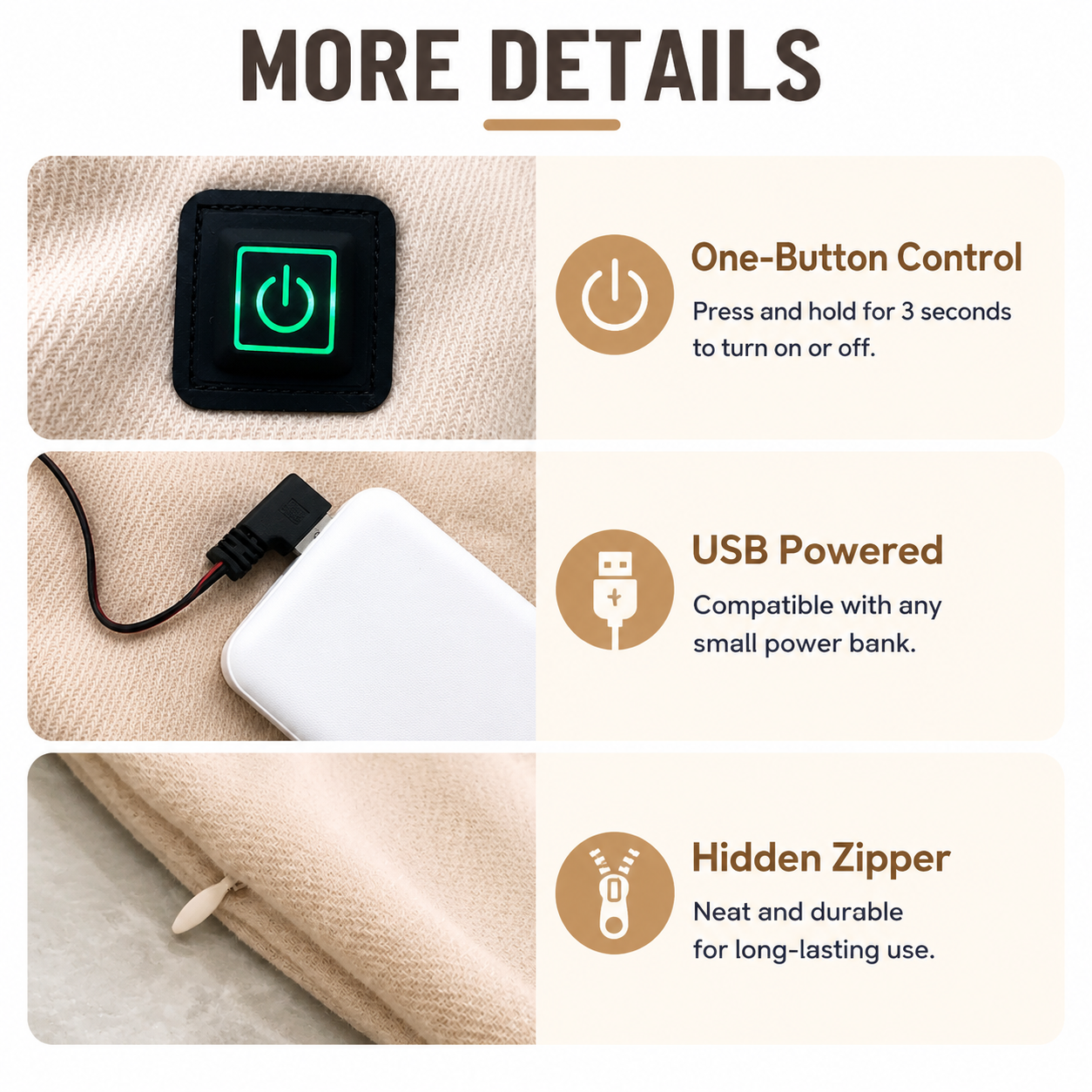 Black USB Heated Scarf Electric Heating Winter Scarf Smart Temperature Control Warm Thermal Neck Warmer USB Powered Heated Scarf for Women Men