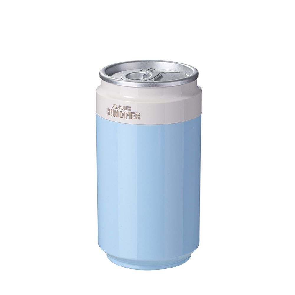 Blue USB Rechargeable Humidifier Aroma Diffuser Mini Can Mist Maker Portable Car Home Desktop Air Moisturizer with LED Light