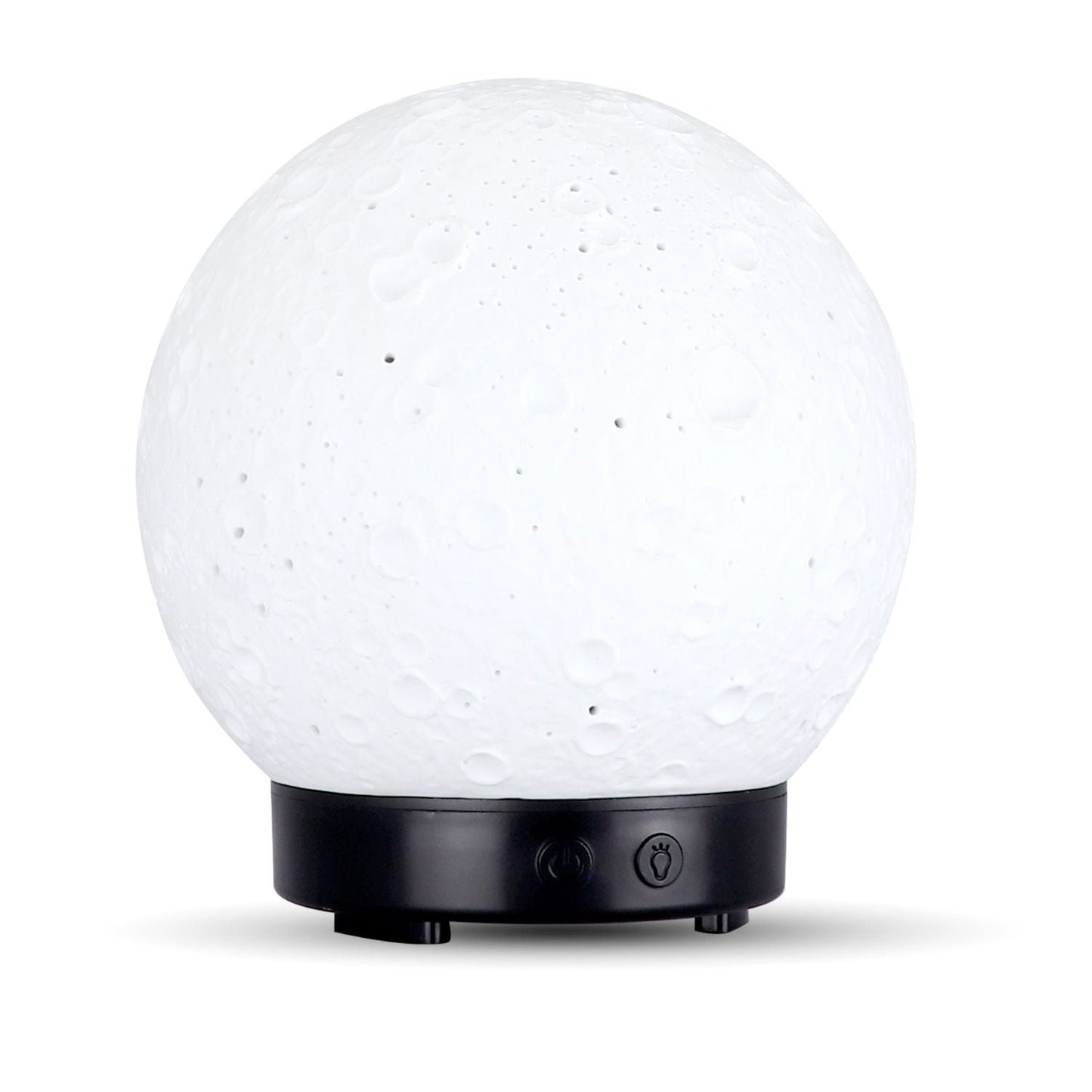 Moon Light Humidifier Aroma Diffuser (Black base) with LED Night Light, USB Desktop Essential Oil Diffuser Cool Mist Maker for Bedroom Office Home Relaxation
