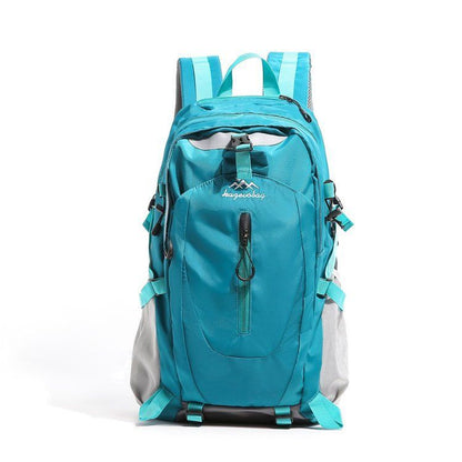 Lake Blue Outdoor Hiking Backpack - Lightweight Nylon Travel Daypack with Multi Pocket Storage, Water Resistant Design, Breathable Back Support for Trekking Camping Cycling Adventures