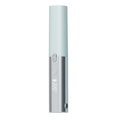 Blue Portable Cordless Hair Straightener Brush Rechargeable Mini Hair Styling Comb, USB-C Fast Charging, 4 Temperature Settings 140-220Â°C, Anti-Scald Design, Travel Hair Straightener for Home & On-the-Go Styling