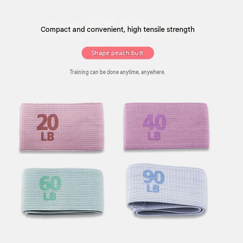 4 Level Resistance Booty Band Set Fabric Glute Bands for Women Hip Training Pilates Yoga Home Workout Lower Body Strength Exercise with 20LB 40LB 60LB 90LB Resistance Levels