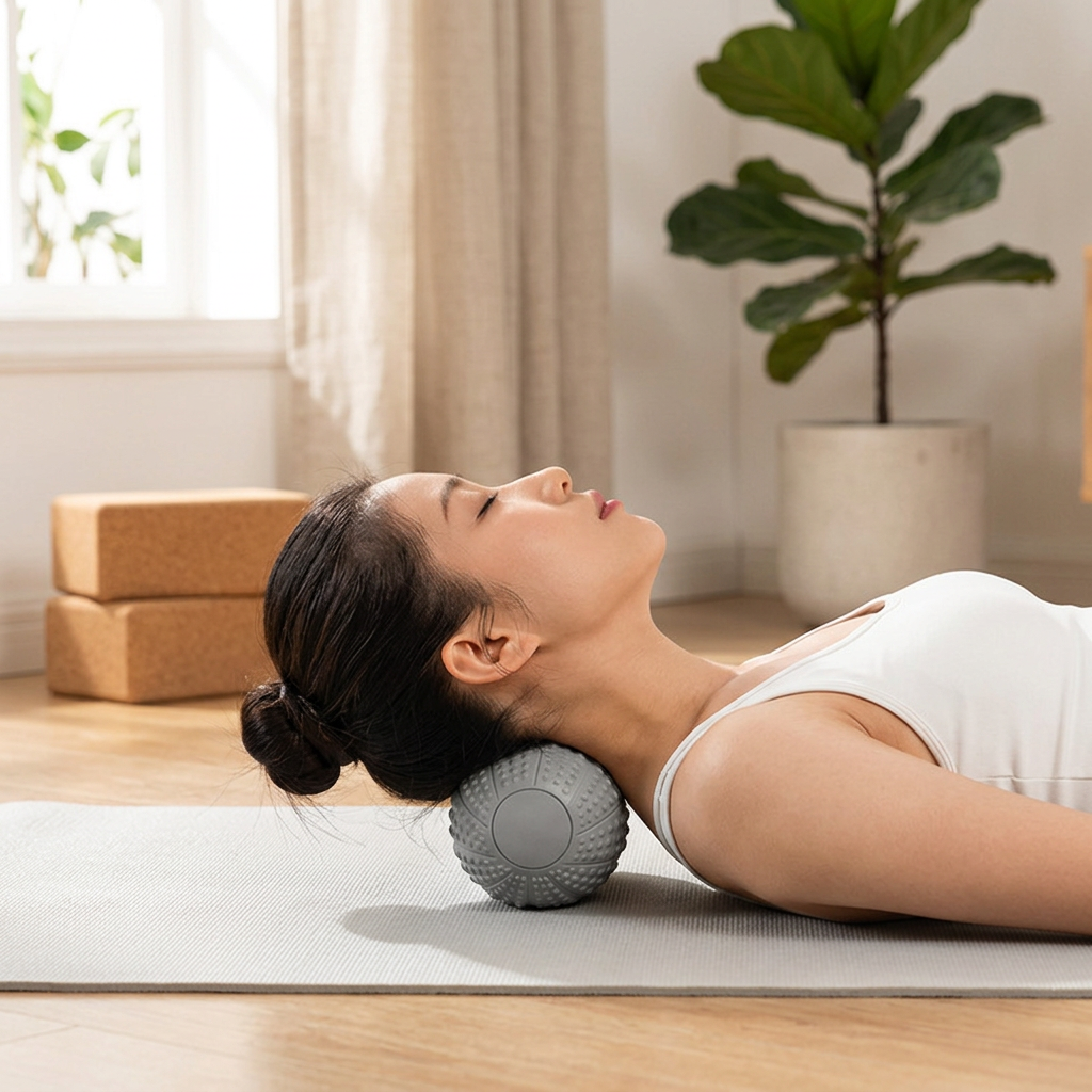 Peanut Massage Ball Set - Grey TPR Peanut Ball and Single Trigger Point Ball, Portable Foot Arch and Full Body Muscle Release for Home, Gym and Travel